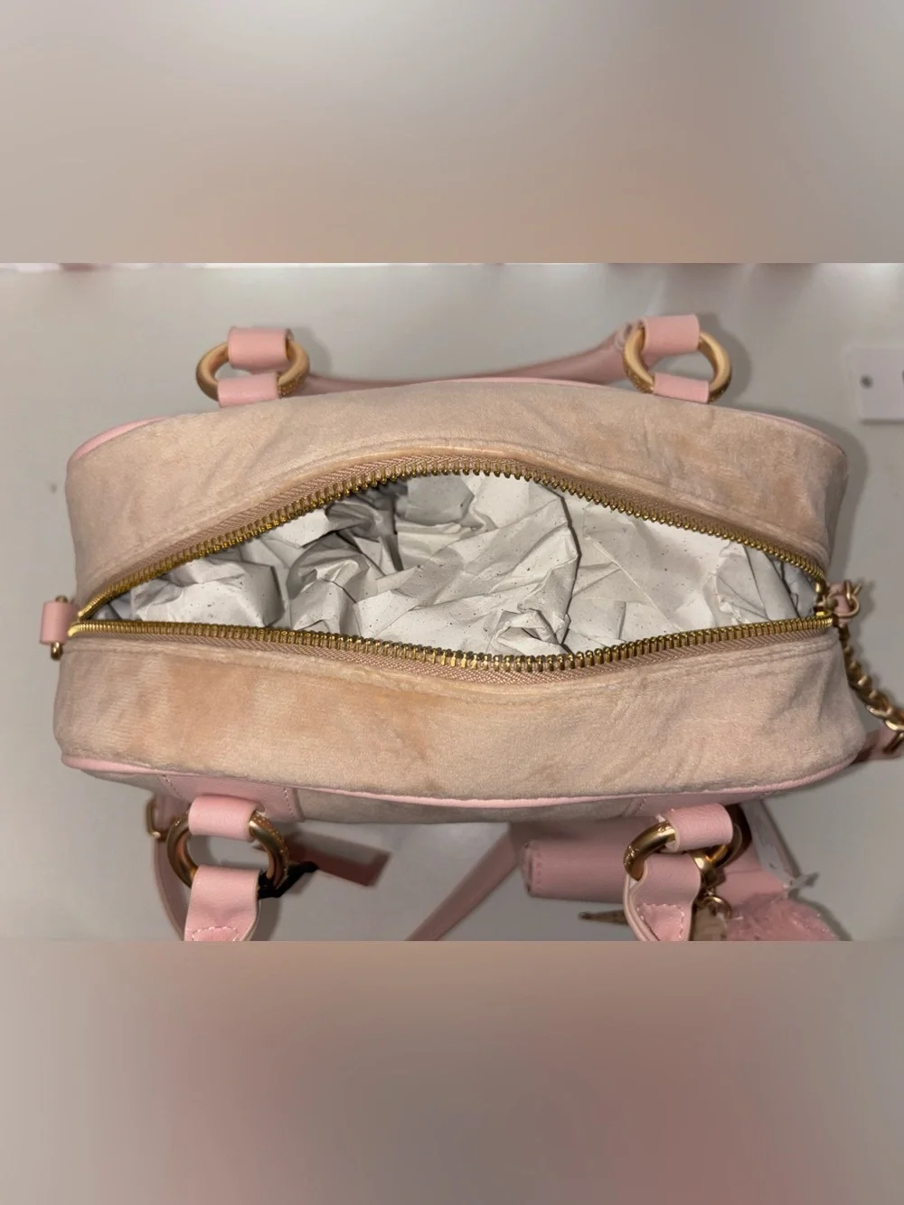 New Juicy Couture Velour Bowler Bag Y2K